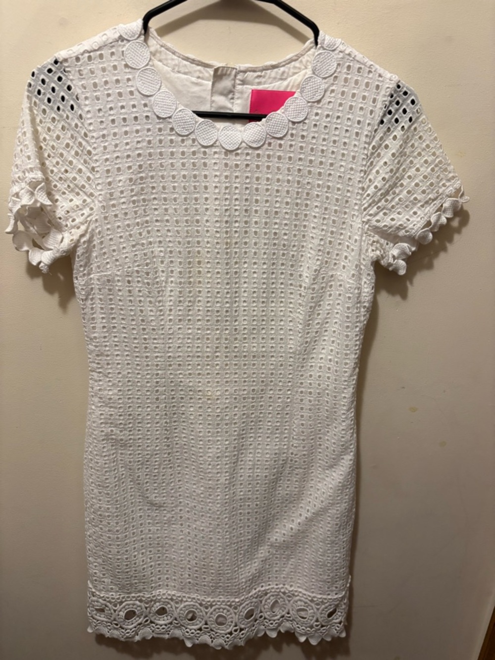 Lilly Pulitzer Jennifer eyelet shift dress white size 4 - Picture 6 of 13
